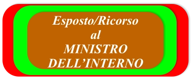 Esposto/Ricorso al MINISTRO DELL’INTERNO