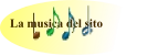 La musica del sito