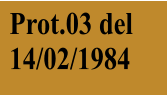 Prot.03 del 14/02/1984